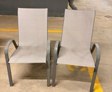 2 x chair, parasol and parasol base package