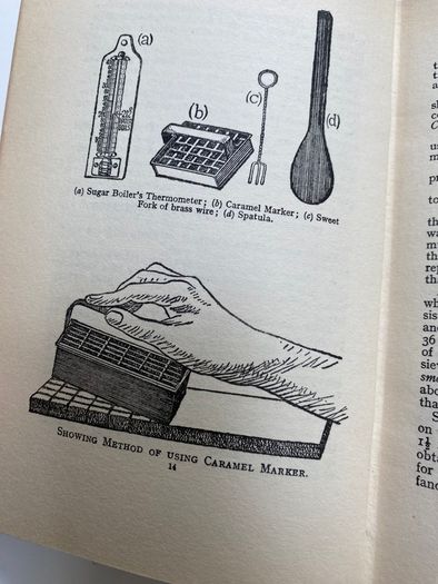 Antique sweet making cook book