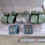 Set Of 6 Green Pottery Napkin Holderand Onther 2. Image 3