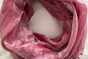 Scarf - Pink with Beaded Embellishment