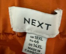 Next Tall Tailored Mustard Trousers Size 18L