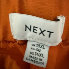 Next Tall Tailored Mustard Trousers Size 18L