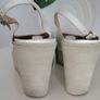 Alberto Zago Milano leather peep toe wedges Sz 40 (Fit 6.5 - 7 UK)  Rrp 150 (New) Image 5