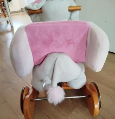 plush rocking horse elephant