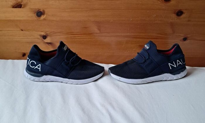 Nautica slip on trainers Size 3 eu 36 navy/white in excellent condition