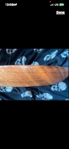 Wooden plate acacia handcrafted big size 46 cm