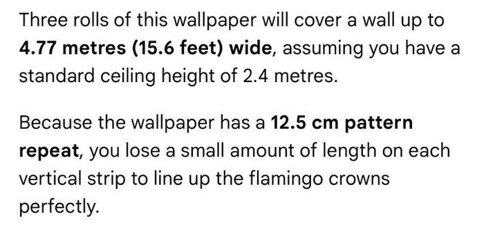 3 rolls of fabulous Arthouse Flamingo Queen wallpaper