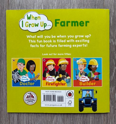 Ladybird "When I Grow Up-Farmer" Children's Book (Imagination Library)