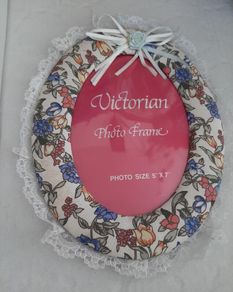 Victorian photo frame and new make up bag