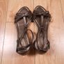 Clarks Bronze Metallic Leather T-Bar Strappy Sandals 6UK/39EU Image 10