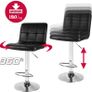 _Adjustable Bar Stool - Adjustable Height - Swivel Seat - Choice of Colors, Color: Black, Size: 2pc-Set Image 5