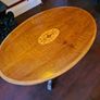 Victorian mahogany veneer and oak tilt top occasional table Image 4