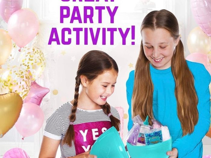 Egg Mermaid Sparkle Slime Making Kit for Girls, Measures 9.5 Inches High, 22 Pieces to Make DIY Shimmer Slime with Lots of Glitter Slime Add In's, Great Gifts for 9 Year Old Girls (FREE POSTAGE)