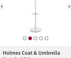 white coat stand