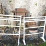 Vintage 19th Century White Painted Mahogany Towel Stand, C1880 (30 each) Image 10