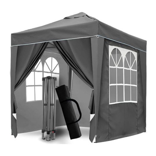 2x2m Popup Gazebo Marquee Party Tent Pavilion Green with 4 Sides