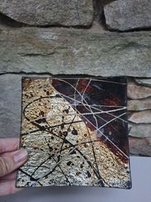 Glass decorative trinket dish