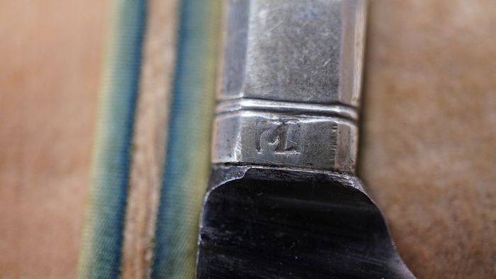 Antique Cased Travelling Silver Cutlery Set