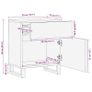 Bedside Cabinet Black 50x33x60 cm Image 10