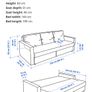 3 Seater Sofa-bed with Storage Image 8