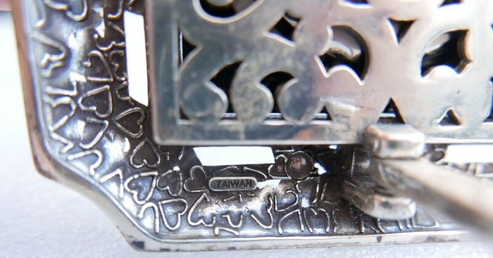Brighton Tango Square Silver Plated Desk Clock