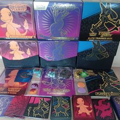 Collection Of Pokemon Card Boxes No Cards Scarlet Violet Obsidian Flames Etc