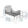 2 IKEA Minnen Extendable Kids Bed Bases & 1 Mattress Image 3