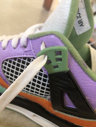 air jordan 4 seafoam lookalikes custom(GS) size 5.5uk btw