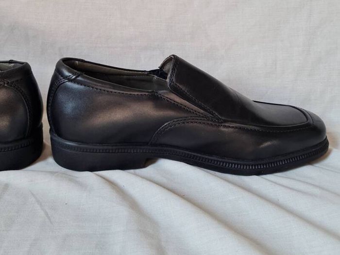 Geox brandolf slip on loafers Size 6 eu 39 Black leather Brand new