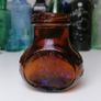 61 - Beautiful Vintage 4oz Bovril Dark Brown Glass Embossed Letters Jar Image 5