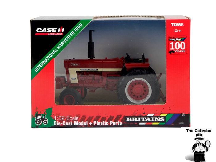 Britains International Harvester Farmall 1066 1:32 Brand New Sealed Authentic 1:32 scale model replica.Constructed from die cast metal and plastic.Compatible with most 1:32 scale Britains models.Suitable for indoor and outdoor play.