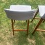 3 Modern Grey Kitchen Stools Image 4