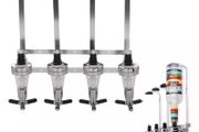 4 Bottle Wall Mounted Optic Dispenser Home Bar NEW