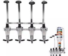 4 Bottle Wall Mounted Optic Dispenser Home Bar NEW