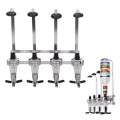 4 Bottle Wall Mounted Optic Dispenser Home Bar NEW