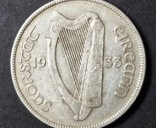 Ireland 1933 Silver Half Crown coin