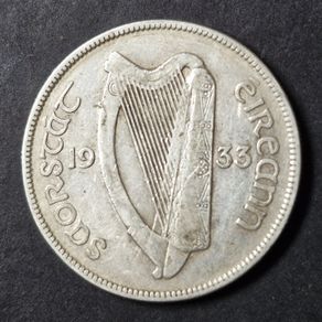 Ireland 1933 Silver Half Crown coin