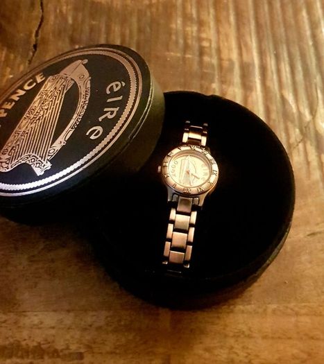 Brand New Irish Year 2000 Brushed Bronze Irish One Pence Ladies Watch