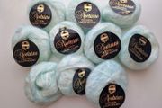 White green mohair yarn