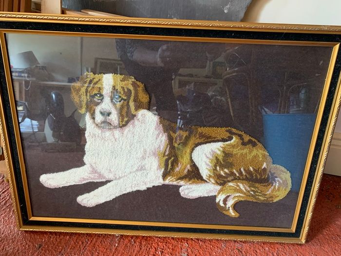 Retro Rug Plan Framed Picture