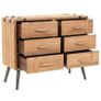 Drawer Cabinet Solid Fir Wood 91x35x73 cm Image 8