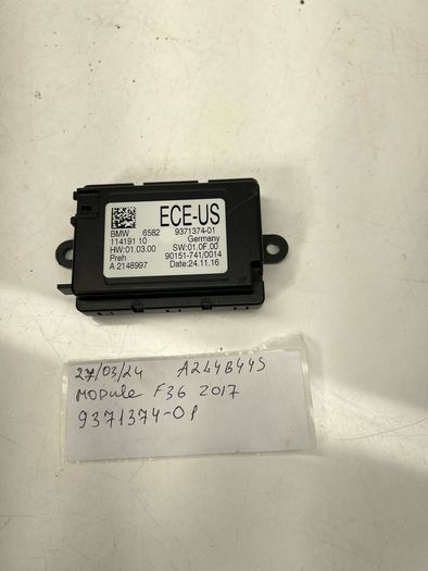 BMW F36 4 Series 2016 F15 F16 F30 F31 Control Unit Controller Touch 9371374 a2l4b44s