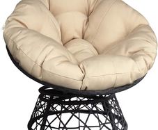 Swivel Papasan Chair with cushion