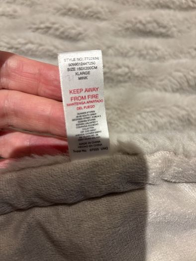 Faux fur throw 150x200 Mink