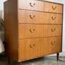 Vintage Teak Mid Century Chest of Drawers Storage Image 4