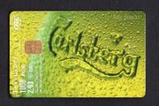 2001 Greece 1000 Drachma / EUR2.93 Carlsberg Beer (Siemens - S35 (Module 35)) Phone card.