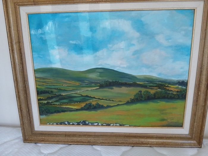 Oil painting on board