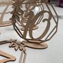 Table numbers, cut out from wood Image 2