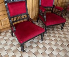 Lady and Gent Victorian chairs