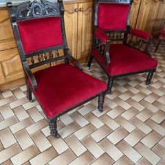 Lady and Gent Victorian chairs